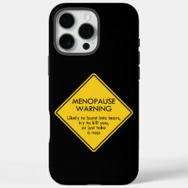 Waarschuwing voor menopauze iPhone 16 pro max hoesje