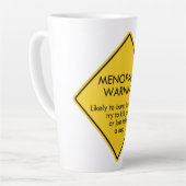 Waarschuwing voor menopauze latte mok (Linkerhoek)