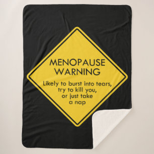 Waarschuwing voor menopauze sherpa deken