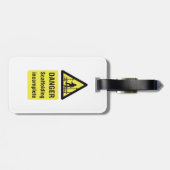 Waarschuwing voor onvolledige plaats van gevaarsca bagagelabel (Achterkant horizontaal)