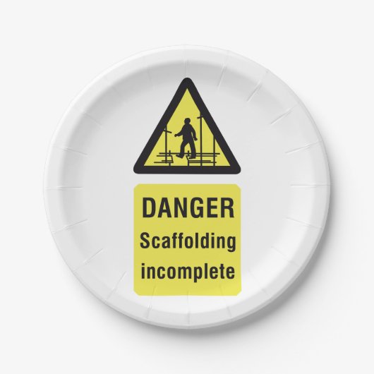 Waarschuwing voor onvolledige plaats van gevaarsca papieren bordje (Voorkant)