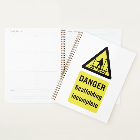 Waarschuwing voor onvolledige plaats van gevaarsca planner (Display)
