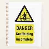 Waarschuwing voor onvolledige plaats van gevaarsca planner (Voorkant)