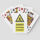 Waarschuwing voor onvolledige plaats van gevaarsca pokerkaarten (Achterkant)