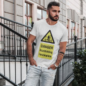 Waarschuwing voor onvolledige plaats van gevaarsca t-shirt