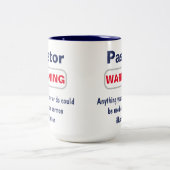 Waarschuwing voor pasta's Humoureuze Mok (Center)