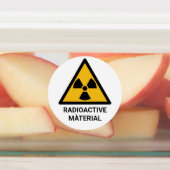 Waarschuwing voor radioactief materiaal, ioniseren labels (Aangebracht)