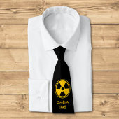 Waarschuwing voor radioactiviteit stropdas