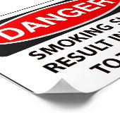 Waarschuwing voor rokers poster (Hoek)