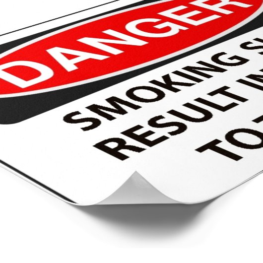 Waarschuwing voor rokers poster (Hoek)
