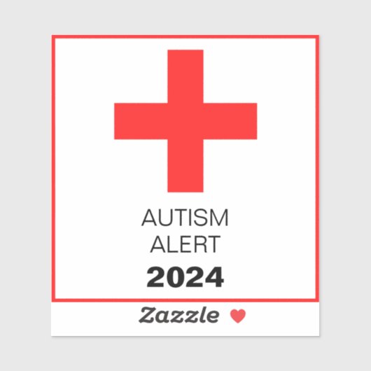 Waarschuwing voor speciale behoeften  | Auto | Hui Sticker (Vel)