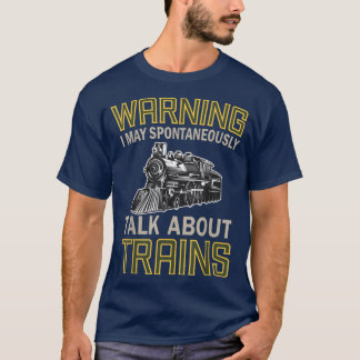 Waarschuwing voor treinovergangen: ik kan spontaan t-shirt