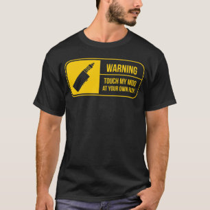 Waarschuwing voor Vaping Mod op Mijn mod Vaper T-shirt