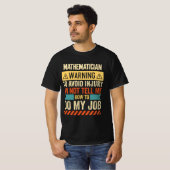 Waarschuwing voor wiskundigen t-shirt (Voorkant volledig)