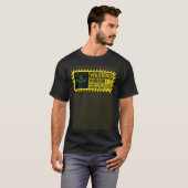 Waarschuwing VR User Hazard Virtual Reality Gaming T-shirt (Voorkant volledig)