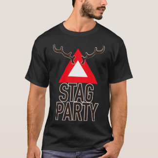 Waarschuwing vrijgezellenfeest t-shirt