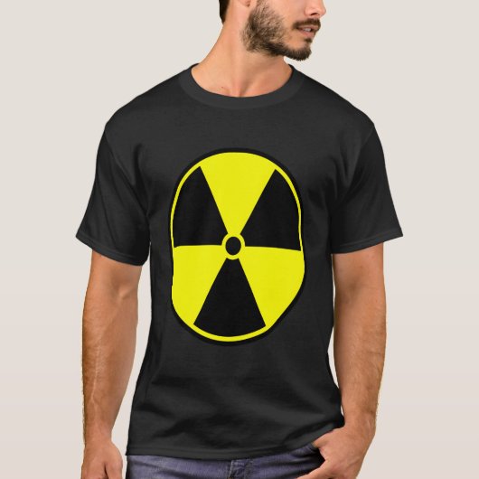 WAARSCHUWING WAARSCHUWING BETREFFENDE RADIOACTIEVE T-SHIRT (Voorkant)