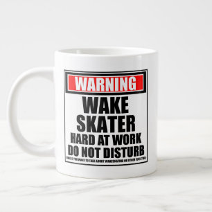 Waarschuwing Wakeskater hard op het werk stoort ni Grote Koffiekop