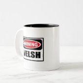 Waarschuwing WELSH Mok (Voorkant links)