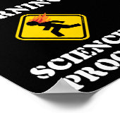 Waarschuwing Wetenschap in uitvoering Sign. — Funn Poster (Hoek)