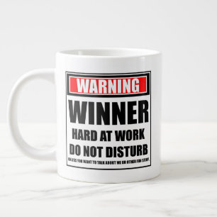 Waarschuwing Winner hard op het werk stoort niet Grote Koffiekop