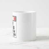 Waarschuwing Wiskunde leraar hard werken stoort ni Grote Koffiekop (Voorkant)