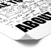 Waarschuwing wiskundige | Wiskunde Wetenschap Gift Poster (Hoek)