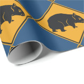 Waarschuwing Wombat Crossing Cadeaupapier (Rol Hoek)