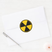 Waarschuwing Yellow Radiation Symbol Sticker (Envelop)