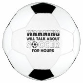 Waarschuwing zal uren lang over voetbal praten (Voorkant)