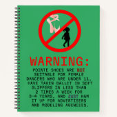 Waarschuwing Zee Groen gepersonaliseerd Notitieboek (Voorkant)