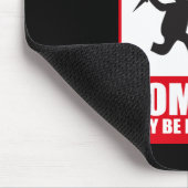 Waarschuwing: Zombiës is brandbaar Muismat (Hoek)