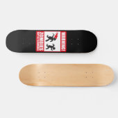 Waarschuwing: Zombiës is brandbaar Skateboard (Horizontaal)