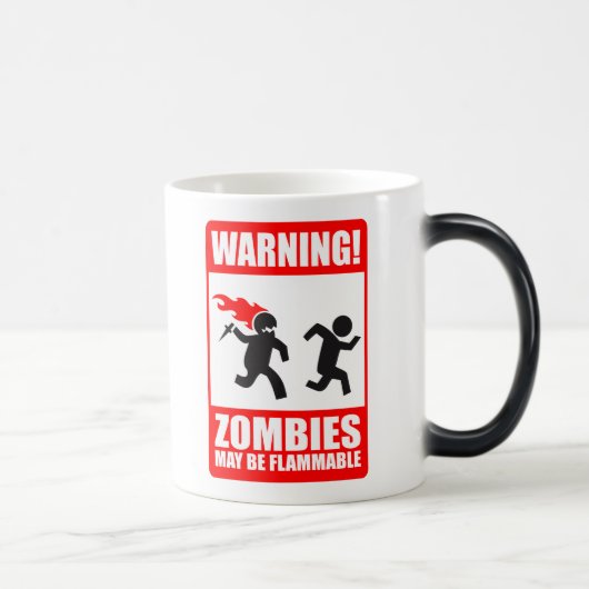 Waarschuwing! Zombiës kan ontvlambare Mok zijn (Rechts)
