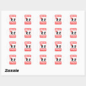 Waarschuwing! Zombies kunnen brandbare Sticker zij (Vel)