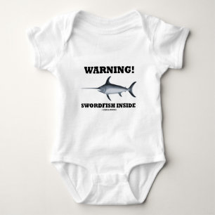 Waarschuwing! Zwaardvis binnenin Romper