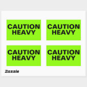 Waarschuwing Zware Sticker voor Verzending Zware V (Vel)