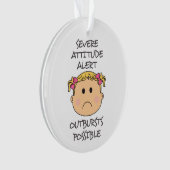 Waarschuwingen voor ernstige hoogte ornament (voorkant)