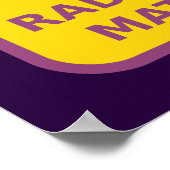 Waarschuwingen voor radioactief materiaal poster (Hoek)