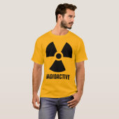 Waarschuwingen voor radioactief materiaal t-shirt (Voorkant volledig)