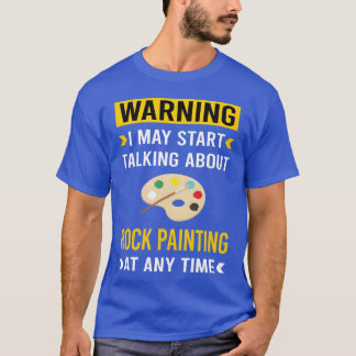 Waarschuwings Rots Schildering vintage T-shirt