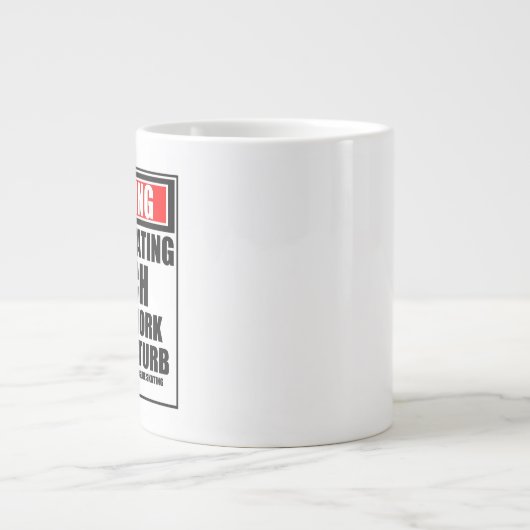 Waarschuwingsafbeelding voor het schaven van coach grote koffiekop (Voorkant)