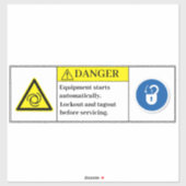 Waarschuwingsapparatuur label (Vel)