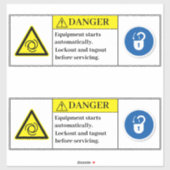 Waarschuwingsapparatuur label (Vel)