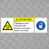 Waarschuwingsapparatuur label