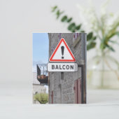 Waarschuwingsbalkpatroon briefkaart (Staand voorkant)