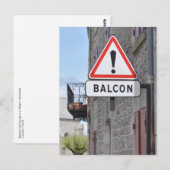 Waarschuwingsbalkpatroon briefkaart (Voorkant / Achterkant)