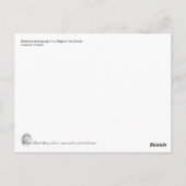 Waarschuwingsbalkpatroon briefkaart (Achterkant)