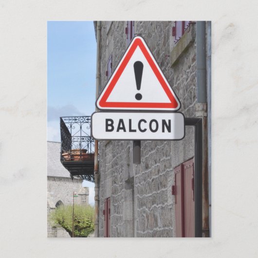 Waarschuwingsbalkpatroon briefkaart (Voorkant)