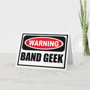 WAARSCHUWINGSBAND GEEK WENSKAART KAART